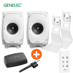 Genelec 8331A SAM 동축 화이트 + 제네렉 GLM Kit + 9101B 무선 리모컨 + 8000-333 테이블 스탠드 패키지