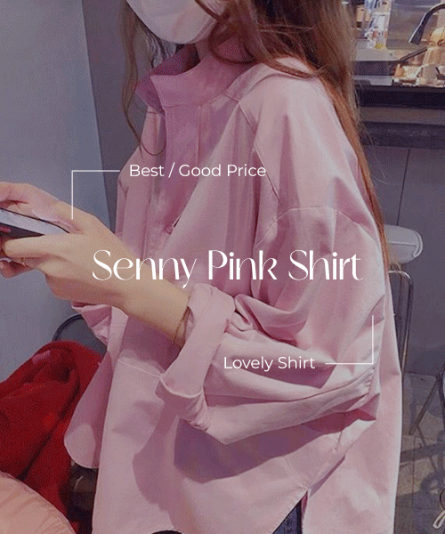 [자체제작] 세니 핑크 셔츠