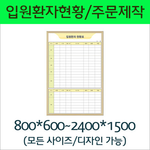 [디자인보드] 입원환자현황 (주문제작/상담가능)