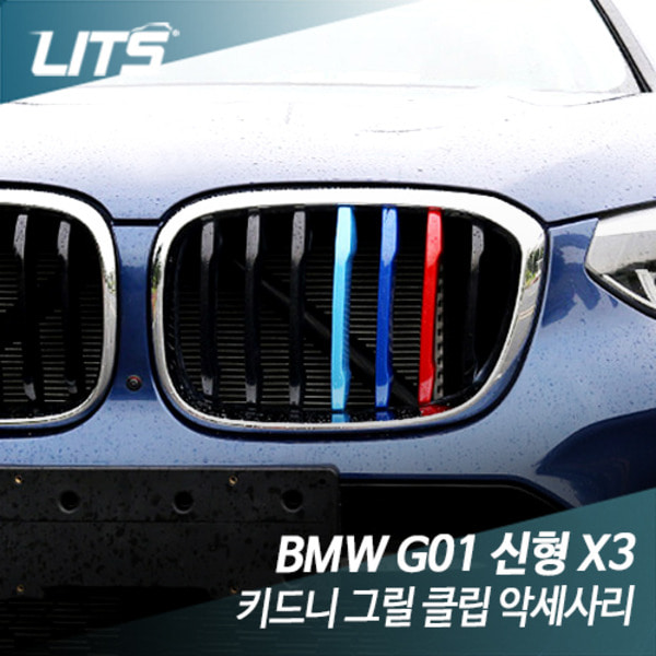 오토모듬 BMW G01 신형 X3 키드니 그릴 클립 악세사리