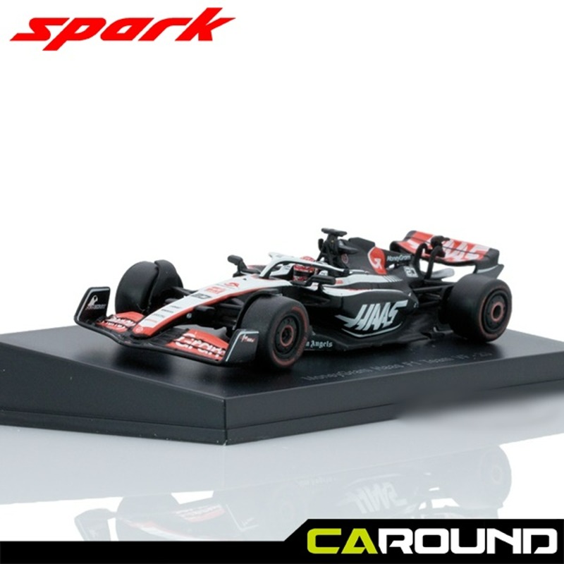 오토모듬 스파크 1:64 머니그램 하스 F1 Team VF-23 No.20 2023 시즌 - 케빈 마그누센 (드라이버 포함) - Y295