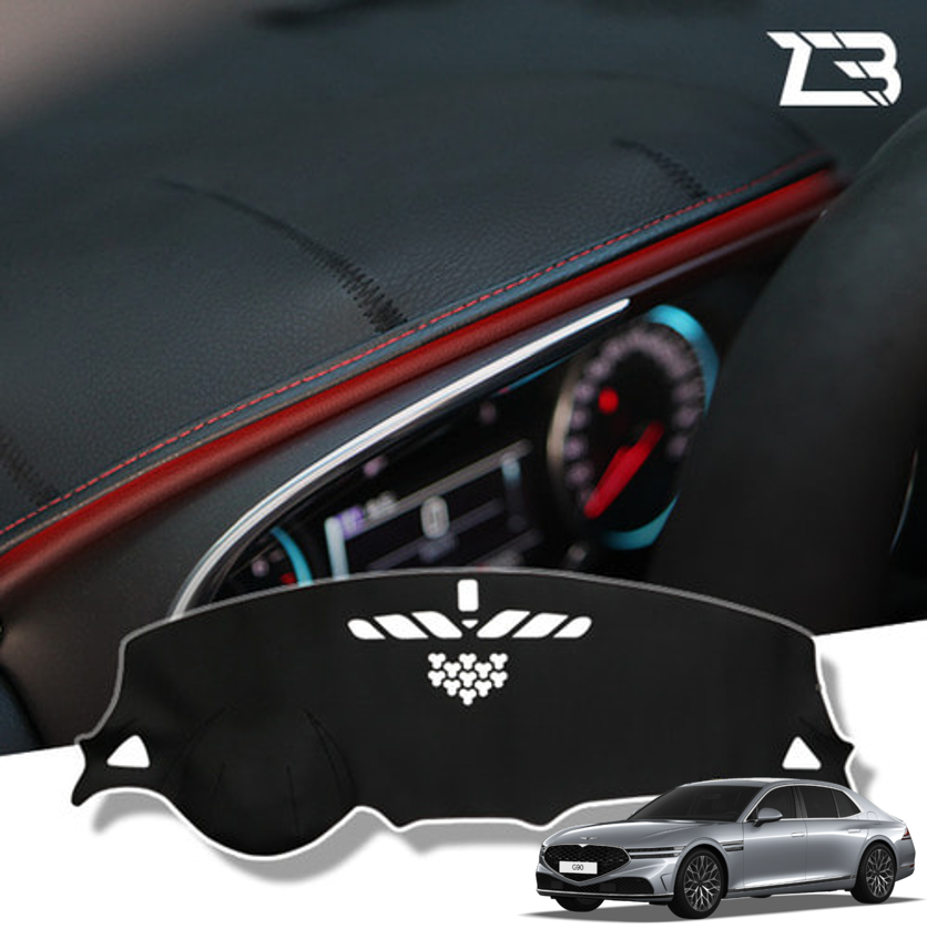 오토모듬 제네시스 G90 RS4 UV코팅 가죽 논슬립 자외선차단 맞춤형 대쉬보드커버