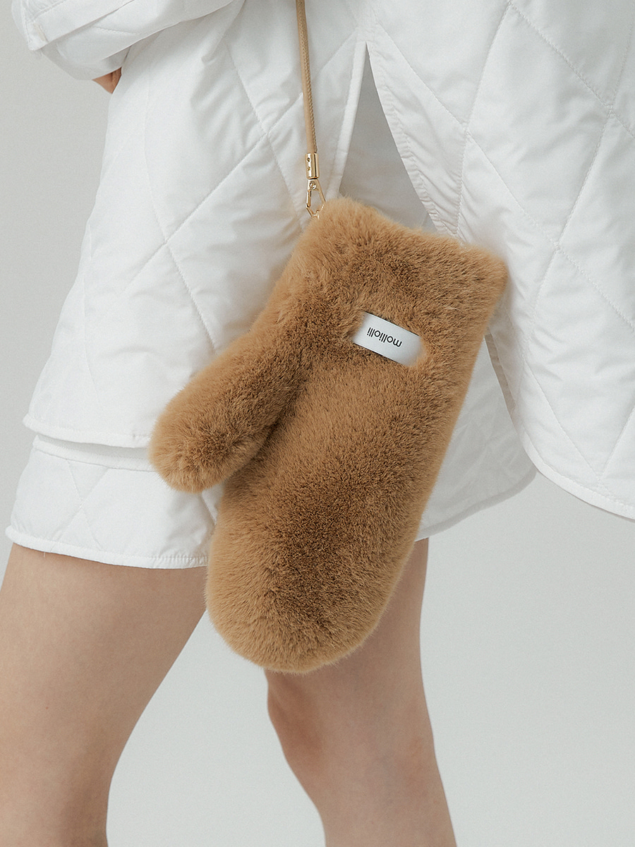 BEAR BEAR reversible mittens [beige]