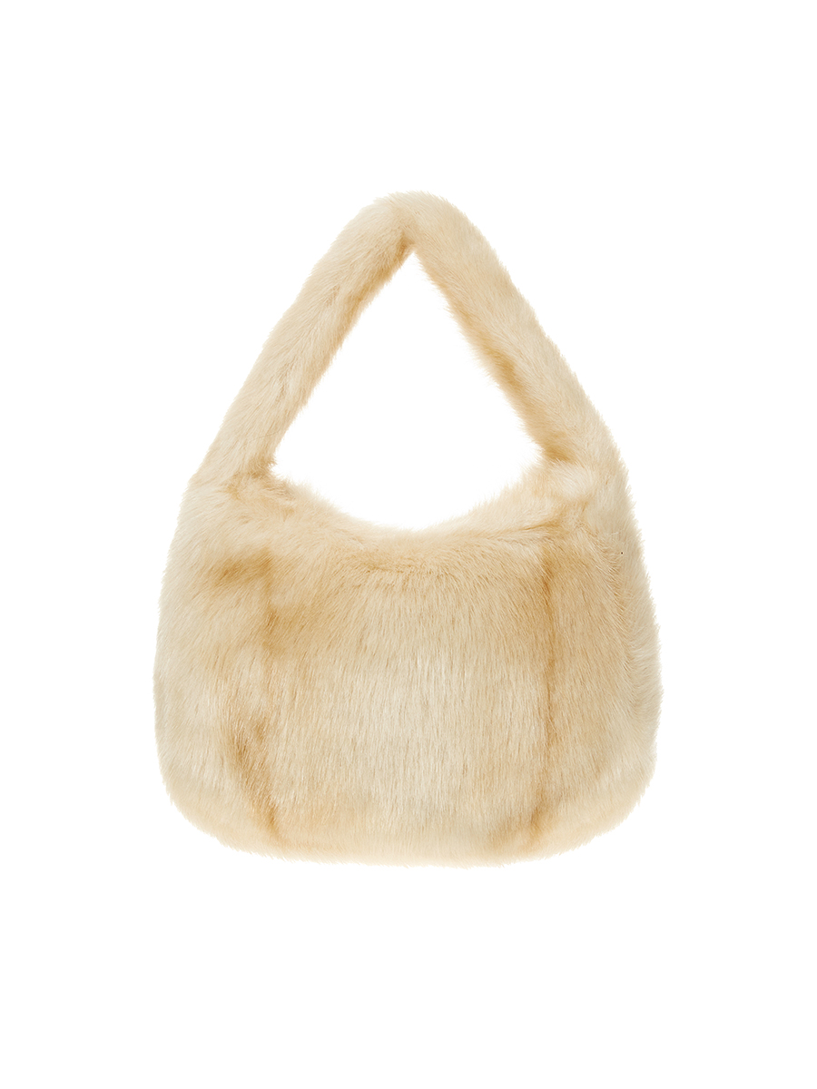 KEETY RABBIT prelude fur mini bag [beige]