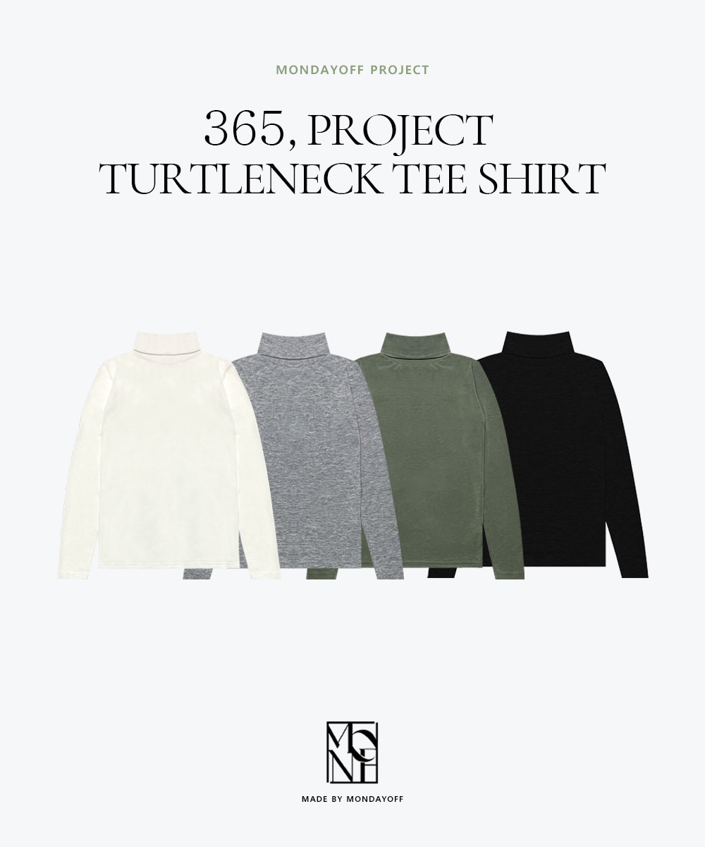 [MADE / Same-day delivery] 365, Project Turtleneck T-shirt / 4 colors