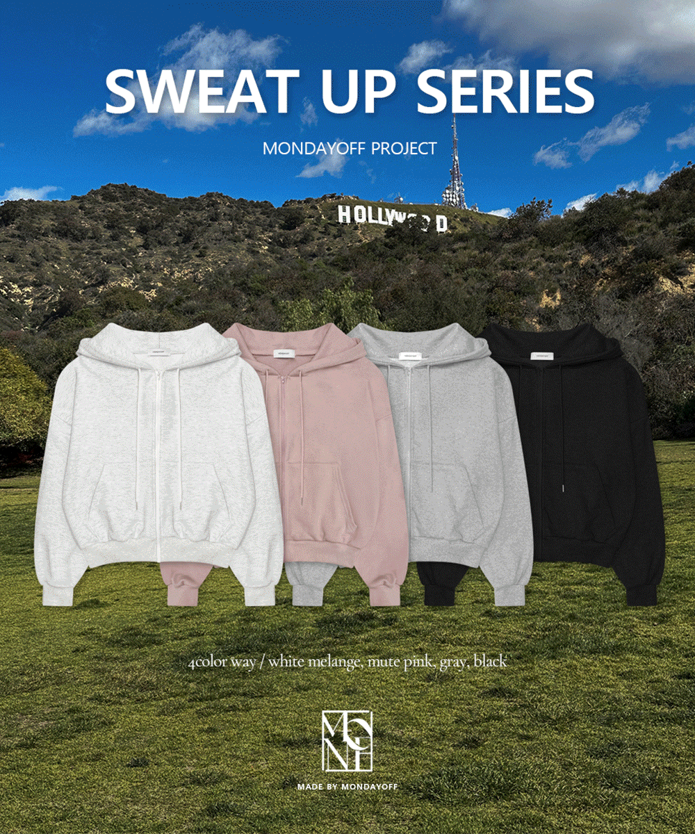 [Sold 10,000 units] [MADE] Sweatup Hooded Zip-Up / 4 colors