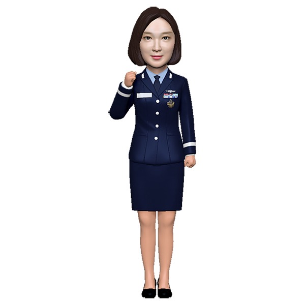 3D피규어 군인피규어 해군정복 여군 치마 화이팅