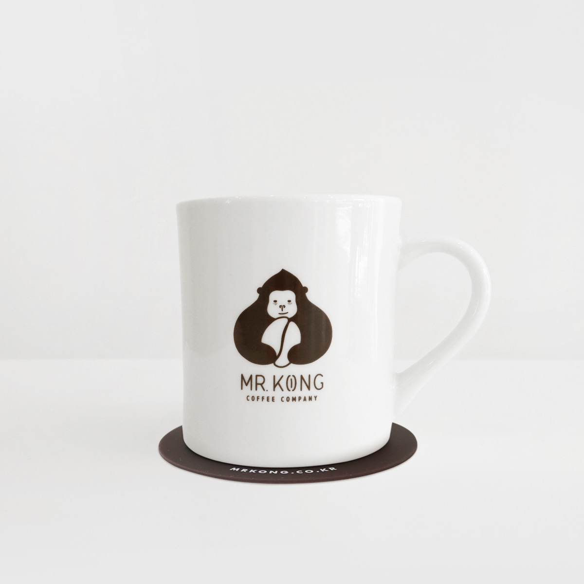 MUG KONG 머그컵 + 컵받침 세트