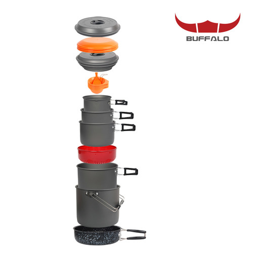 버팔로 코펠 경질 10인용 /식기세트 캠핑용품