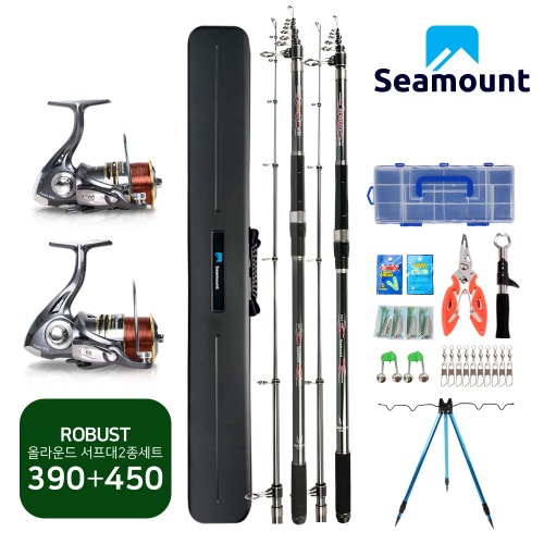 시마운트 로버스트 서프 원투 낚시대 390+450 2종세트