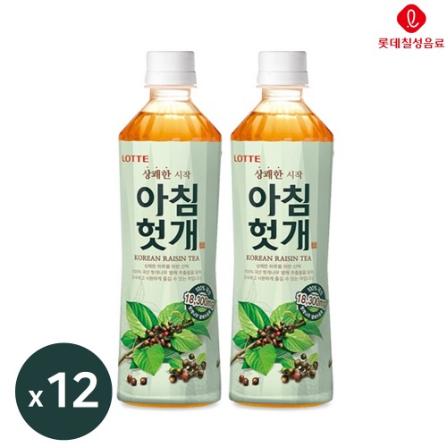 롯데 아침헛개 500ml 12입