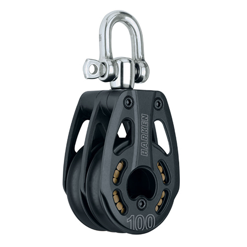 100 mm Aluminum Double Block — Swivel (No.3248) Harken