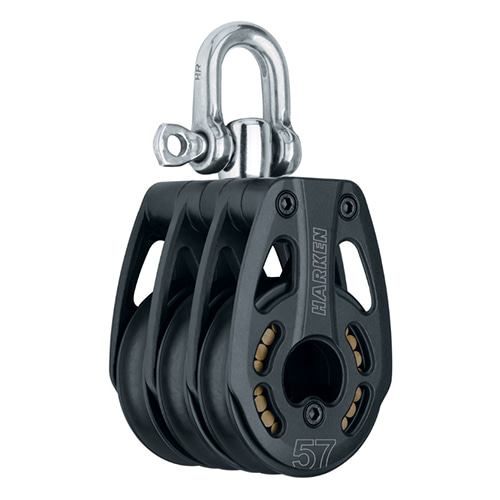 57 mm Aluminum Triple Block — Swivel (No.3219) Harken