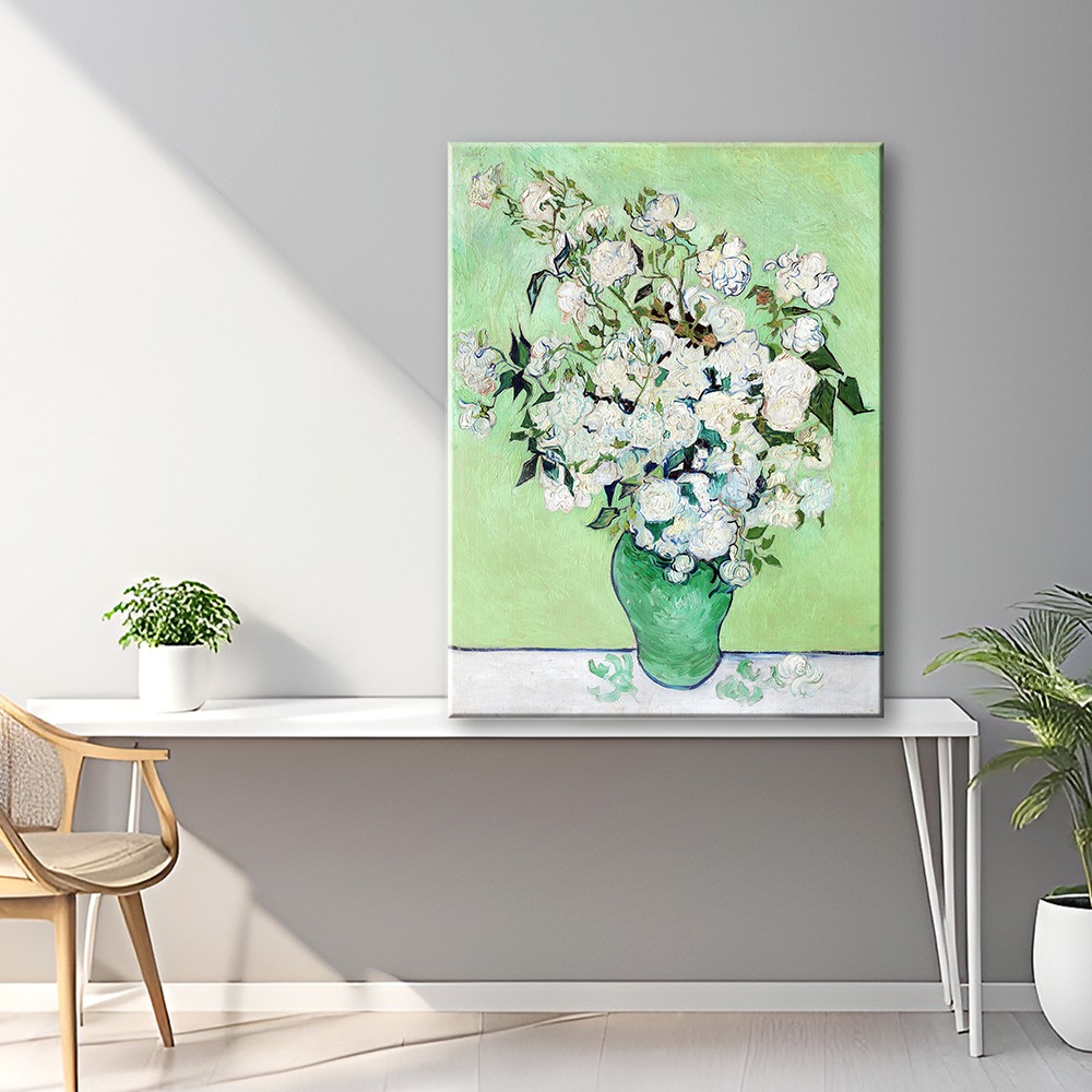 빈센트 반고흐 흰장미가 있는 꽃병 Vincent Van Gogh vase with white roses