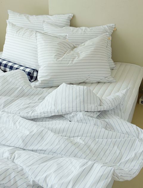 summer stripe blue bedding set * 써머 스트라이프 블루