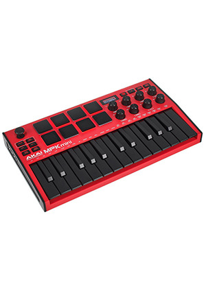 Akai MPK mini mk3 Red 아카이 엠피케이 미니 마크 쓰리 25건반 미니 키보드 패드 컨트롤러 레드 한정판 (국내정식수입품)