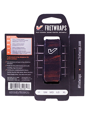 [일시품절] Gruv Gear FretWraps HD String Muters Walnut Large 그루브기어 프렛랩 에이치디 스트링 뮤터 월넛 라지 (1개 국내정식수입품)