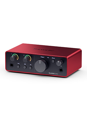 Focusrite Scarlett Solo 4th Gen 포커스라이트 스칼렛 솔로 USB-C 오디오 인터페이스 4세대 (국내정식수입품)