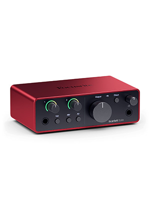 Focusrite Scarlett Solo 4th Gen 포커스라이트 스칼렛 솔로 USB-C 오디오 인터페이스 4세대 (국내정식수입품)