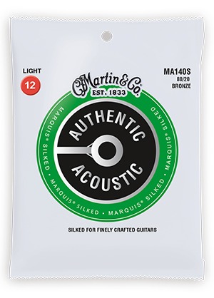 Martin MA140S Marquid Silked 80/20 Bronze Acoustic Guitar Strings Light 마틴 마퀴스 실크드 브론즈 어쿠스틱 기타줄 라이트 (012-054 국내정식수입품)