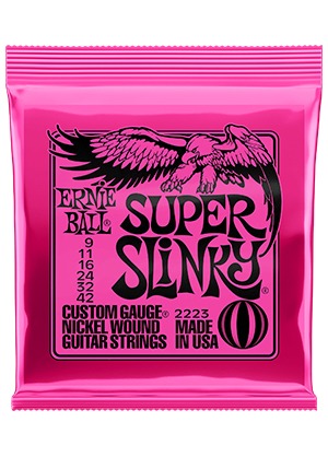 [일시품절] Ernie Ball 2223 Nickel Wound Super Slinky 어니볼 니켈 와운드 일렉기타줄 슈퍼 슬링키 (009-042 국내정식수입품)