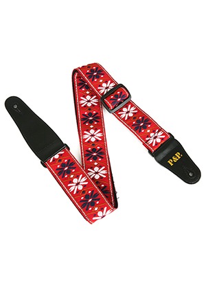 Wingo Music WS-113 Guitar &amp; Bass Strap Red 윙고뮤직 기타 베이스 스트랩 레드 (국내정식수입품)