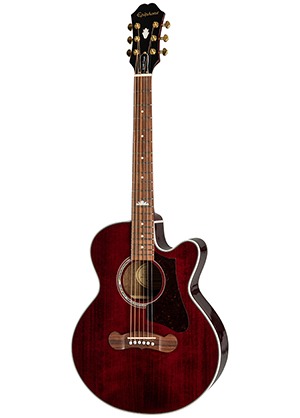 Epiphone EJ-200SCE Coupe Wine Red 에피폰 이제이투헌드레드 에스씨이 쿠페 미니 점보 컷어웨이 어쿠스틱 기타 와인 레드 유광 (EQ/픽업 국내정식수입품)