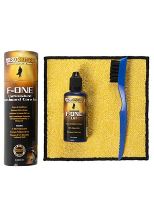 Music Nomad MN125 F-ONE Unfinished Fretboard Care Kit 뮤직노매드 에프원 언피니쉬드 플렛보드 케어 키트 (오일 2 oz/60mL, 브러쉬, 극세사천 국내정식수입품)