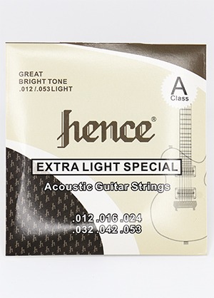 Hence Standard Acoustic Strings Light 헨스 스탠다드 어쿠스틱 기타줄 라이트 (012-053 국내정식수입품 당일발송)