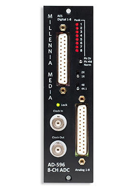 Millennia AD-596 밀레니아 에이디파이브나인식스 8채널 A/D 컨버터 500 시리즈 모듈 (국내정식수입품)