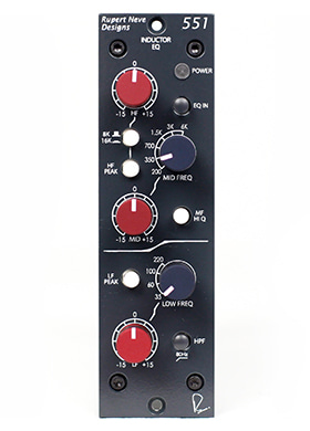 Rupert Neve Designs 551 Inductor EQ 루퍼트니브디자인스 파이브피프티원 인덕터 이퀄라이저 500 시리즈 모듈 (국내정식수입품)