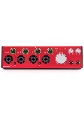 Focusrite Clarett 4Pre Thunderbolt 포커스라이트 클라레타 포프리 썬더볼트 오디오 인터페이스 (국내정식수입품)