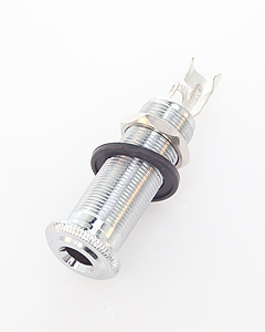 Qsi LJ20 2 Pin Acoustic End Pin Jack Chrome 큐에스아이 어쿠스틱 모노 엔드 핀 잭 크롬 (국내정식수입품)