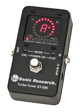 Sonic Research ST-200 Turbo Tuner 소닉리서치 에스티투헌드레드 터보 튜너 스트로보 페달튜너 (국내정식수입품)