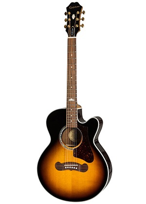 [일시품절] Epiphone EJ-200SCE Coupe Vintage Sunburst 에피폰 이제이투헌드레드 에스씨이 쿠페 미니 점보 컷어웨이 어쿠스틱 기타 와인 레드 유광 (EQ/픽업 국내정식수입품)