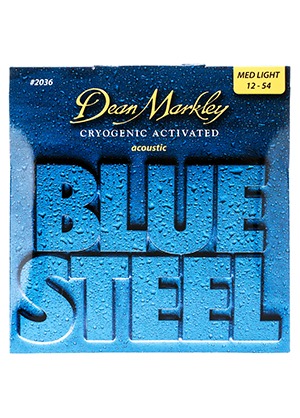 [일시품절] Dean Markley 2036 Blue Steel Acoustic Medium Light 딘마클리 블루스틸 어쿠스틱 기타줄 미디엄 라이트 (012-054 국내정식수입품)