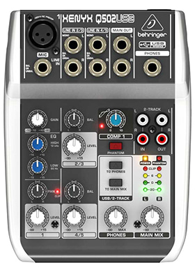 Behringer Xenyx Q502USB 베린저 제닉스 큐파이브오투 5채널 아날로그 믹서 USB 인터페이스 (국내정식수입품)