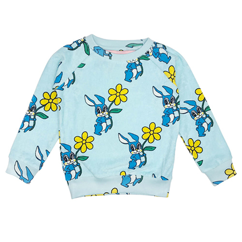 [HUGO LOVES TIKI]Terry Sweatshirt-blue bunnies(10T)-30%