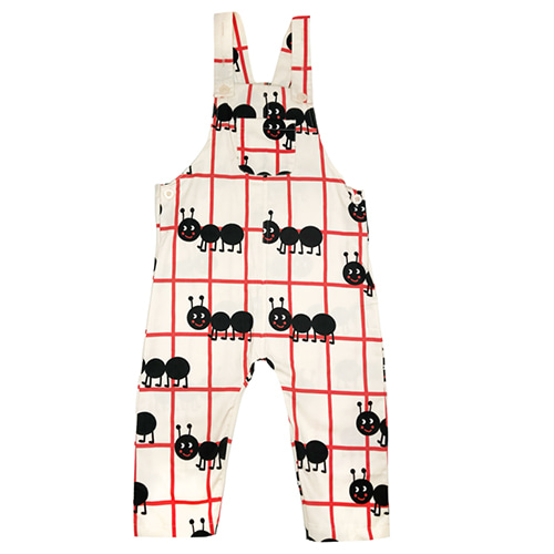 [HUGO LOVES TIKI]Woven Long Overalls-picnic ants