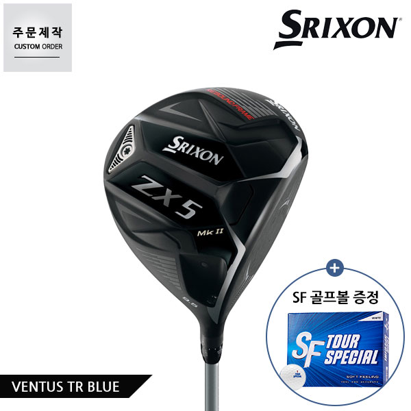 [커스텀오더]던롭코리아 정품 스릭슨 ZX5 MK2 남성 드라이버 VENTUS TR BLUE