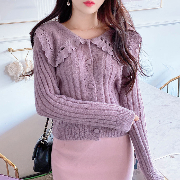 라일락카라*cardigan/a0890