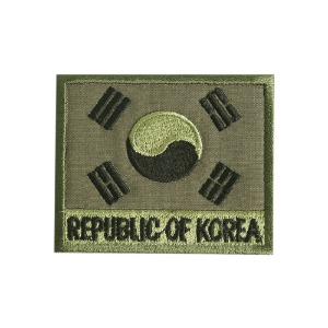 20. REPUBLIC 태극기 국방 벨크로 패치