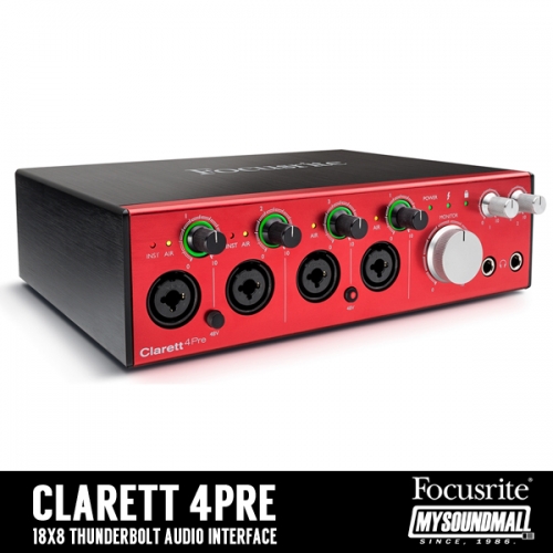 FOCUSRITE - Clarett 4Pre Thunderbolt For Mac