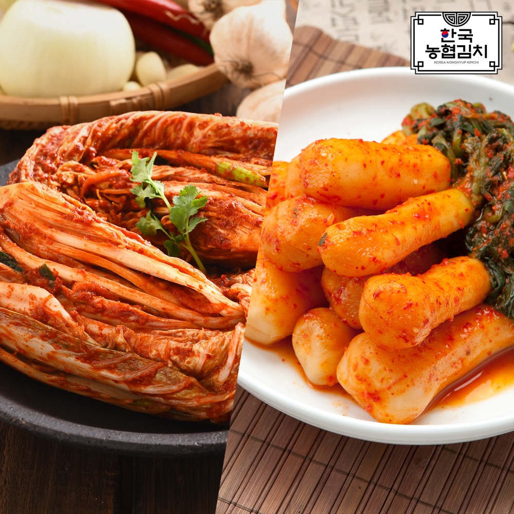 농협 라이블리 LYVLY, [농협식품] 한국농협김치 김치세트 포기10kg+총각5kg