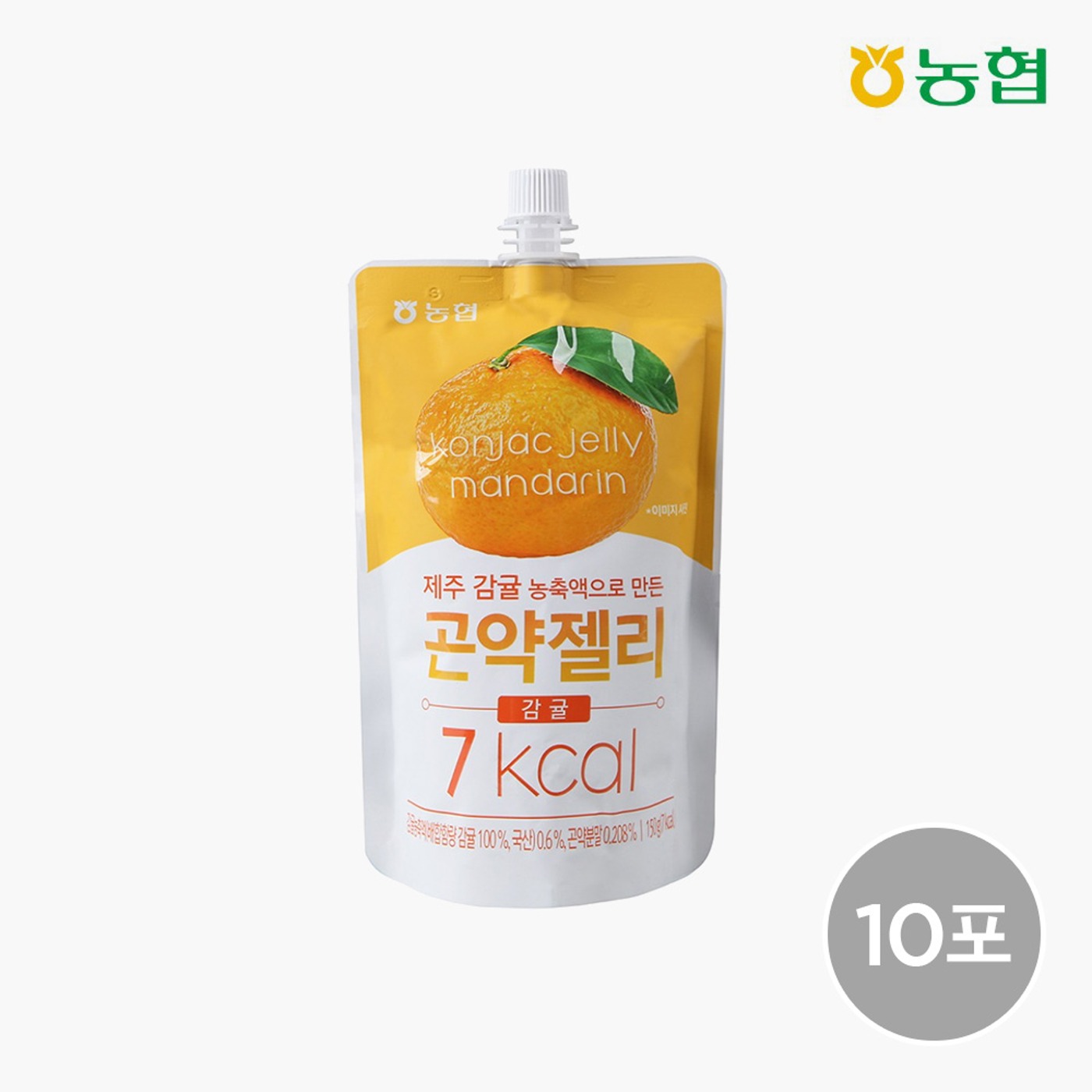 [농협식품] 국산 감귤 농축액으로 만든 곤약젤리 150g*10포