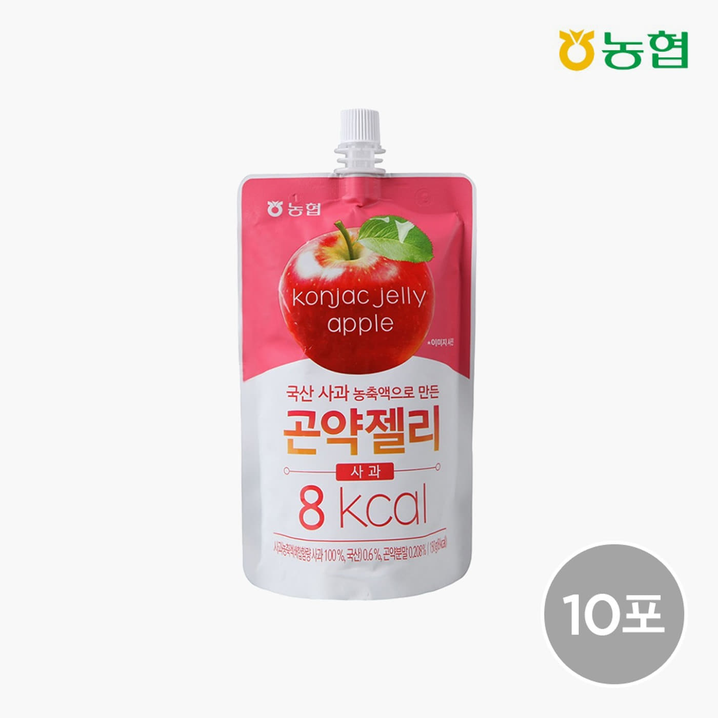 [농협식품] 국산 사과 농축액으로 만든 곤약젤리 150g*10포