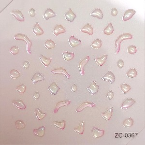 네일아트스티커 뷰티 핑크스마일 엠보젤리 ZC-0368