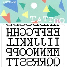 LATTICE 타투스티커 008