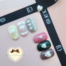 JDC155 네일아트파츠 진주하트 (4mm 6mm 8mm) 중 선택