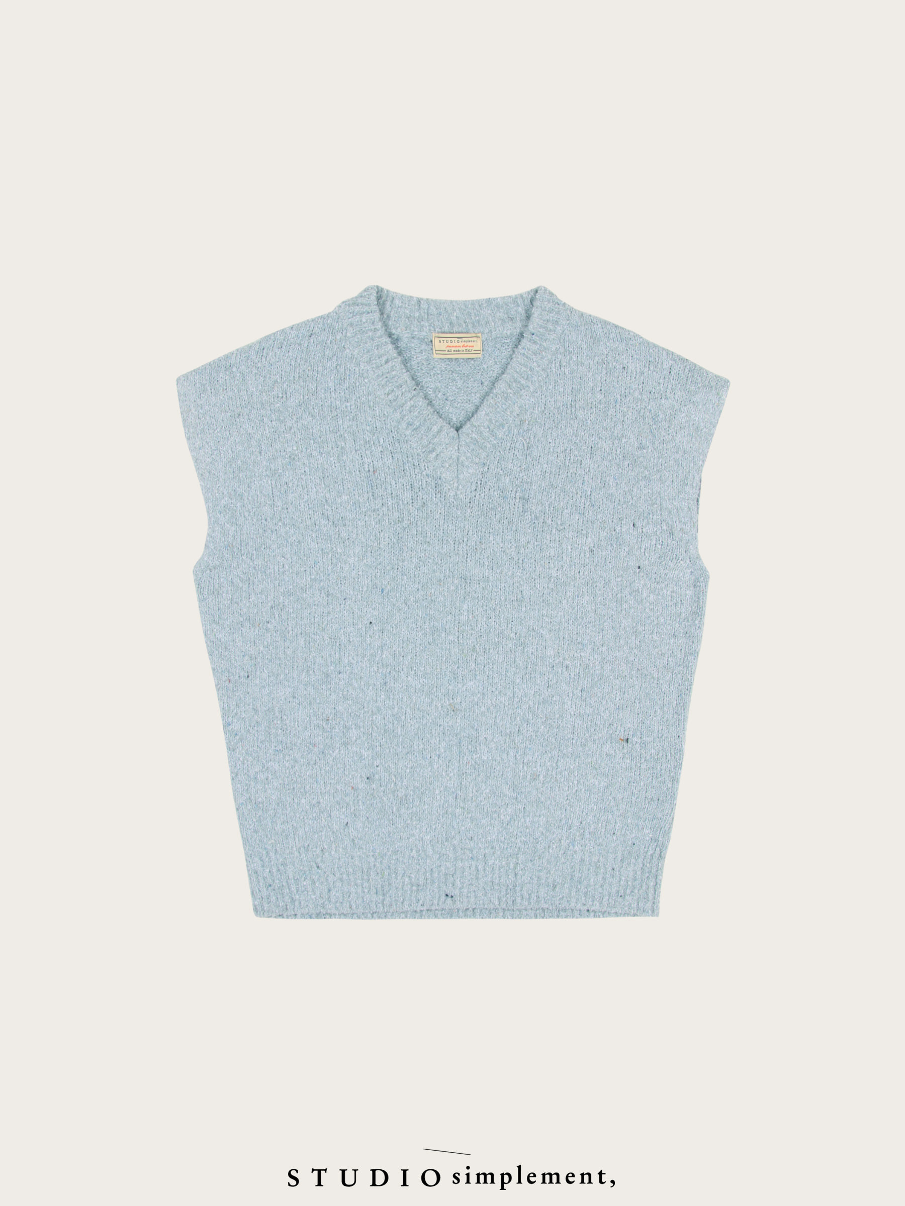 312 Edie Knit Top (baby blue) [All made in ITALY]